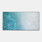 ライトブルーマンダラゼン デスクマット (正面)
