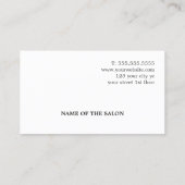 ライトブルーモダンゴールデンハート ロイヤリティカード (裏面)