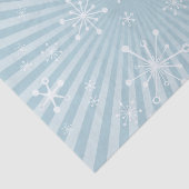 ライトブルーモダンスノーフレークティッシュペーパー 薄葉紙 (詳細)