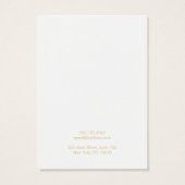 ライトブルーモダンネックレス表示カード (裏面)