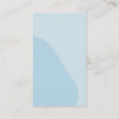 ライトブルーモダンハートベビーシャワーおむつラッフル エンクロージャーカード (裏面)