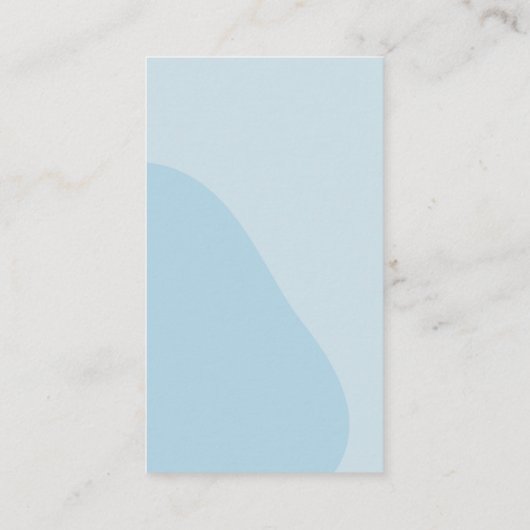 ライトブルーモダンハートベビーシャワーおむつラッフル エンクロージャーカード (裏面)