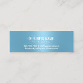 ライトブルーモダンメタリック6パンチ ロイヤリティカード (裏面)