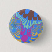 ライトブルーモダンレインボー 缶バッジ (正面)