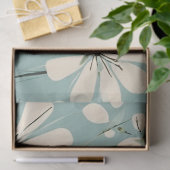 ライトブルーモダンGroovyデイジー 薄葉紙 (ギフト)