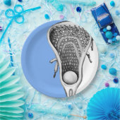 ライトブルーラクロススポーツパーティー紙プレート ペーパープレート (パーティー)