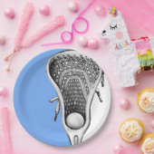 ライトブルーラクロススポーツパーティー紙プレート ペーパープレート (パーティー)