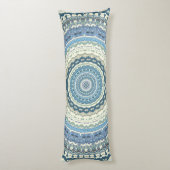 ライトブルーラベンダーマンダラ ボディピロー (裏面 (縦))