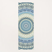 ライトブルーラベンダーマンダラ ヨガマット (正面)