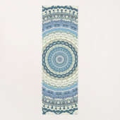 ライトブルーラベンダーマンダラ ヨガマット (裏面)