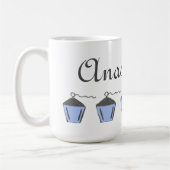 ライトブルーランタンアナッサカタマグブリンマー コーヒーマグカップ (左)