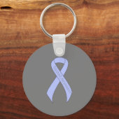 ライトブルーリボンサポート認識度 キーホルダー (正面)