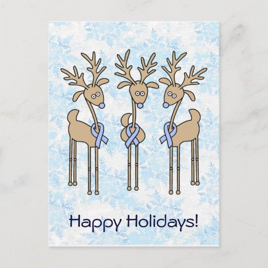 ライトブルーリボントナカイ シーズンポストカード (正面)