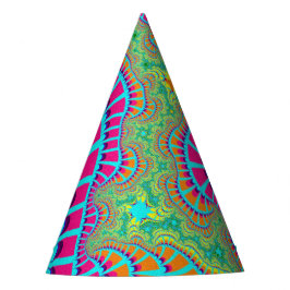 ライトブルーレインボーリミックス パーティーハット