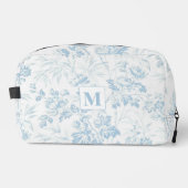 ライトブルーヴィンテージパターン（の模様が）あるエレガントかわいらしフローラ ドップキット (正面)