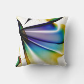 ライトブルー両面抽象芸術枕デザイン クッション (裏面)