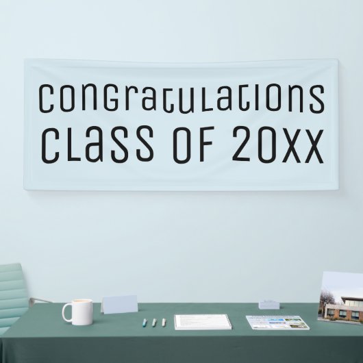 ライトブルー卒業おめでとうございます 横断幕 (トレードショー)