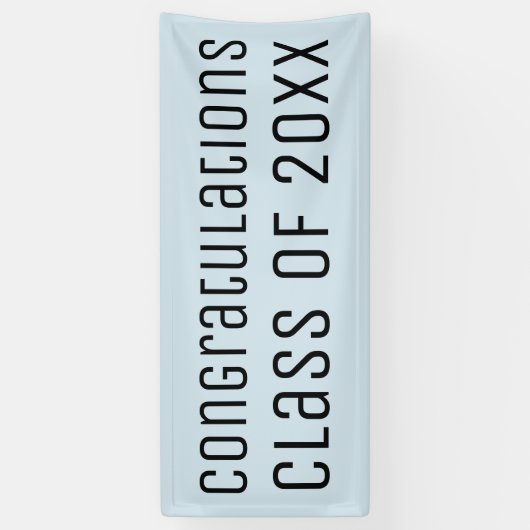 ライトブルー卒業おめでとうございます 横断幕 (縦)