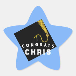 ライトブルー卒業2025 星シール