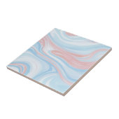 ライトブルー大理石タイル – パステルブルーセラミックタイル タイル (側面)