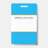 ライトブルー従業員IDバッジ バッジ (裏面)