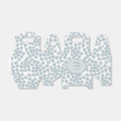 ライトブルー忘れメノットドードル結婚ズ フェイバーボックス (折り畳みなし)