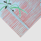 ライトブルー日本ののプリントパターンティッシュペーパー 薄葉紙 (詳細)