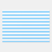 ライトブルー模様包み紙シートセット ラッピングペーパーシート (正面)