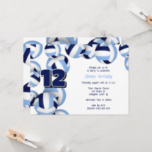 ライトブルー海軍バレーボール子供の誕生日パーティー