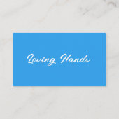 ライトブルー清掃サービス名刺 名刺 (裏面)