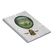 ライトブルー熱気球 ノートブック (右側)