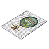 ライトブルー熱気球 ノートブック (左側)