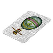 ライトブルー熱気球 マグネット (左側)