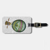 ライトブルー熱気球 ラゲッジタグ (正面横)