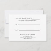 ライトブルー白い雪の結晶クリスマススペシャル (裏面)