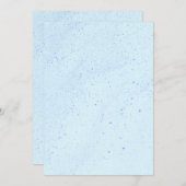 ライトブルー砂 招待状 (正面/裏面)