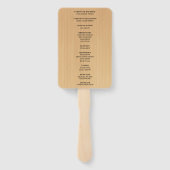 ライトブルー素朴フローラメイスンジャーズ結婚ズ ハンドファン (裏面)