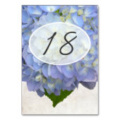 ライトブルー結婚フローラのテーブル番号カード テーブルナンバー (裏面)