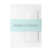 ライトブルー結婚式招待状ベリーバンド 招待状ベリーバンド (正面例)