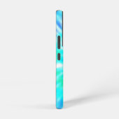 ライトブルー絞り染め携帯電話ケース SAMSUNG GALAXYケース (右側面)