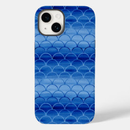 ライトブルー絵を描ススケールパターン Case-Mate iPhone 14ケース
