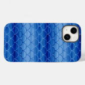 ライトブルー絵を描ススケールパターン Case-Mate iPhoneケース (裏面 (横))