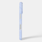 ライトブルー花パターン,フローラ,ミニマリスト Case-Mate iPhoneケース (裏面 / 右)