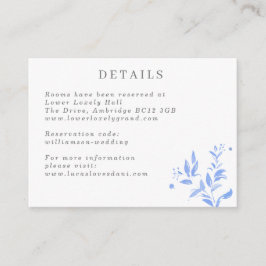 ライトブルー葉結婚の詳細 エンクロージャーカード