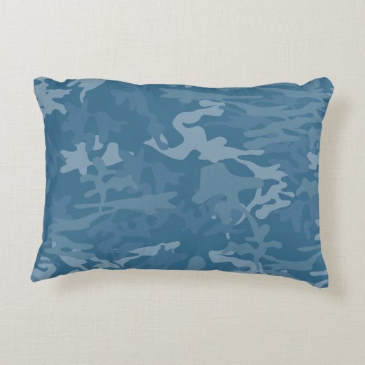 ライトブルー迷彩柄トスピロー アクセントクッション (裏面)