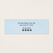 ライトブルー追加ロゴスタッドイヤリングディスプレイカード (裏面)