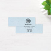 ライトブルー追加ロゴスタッドイヤリングディスプレイカード (デスク)