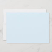 ライトブルー金ゴールド少年ベビー散布招待状、ベビー#2 招待状 (裏面)