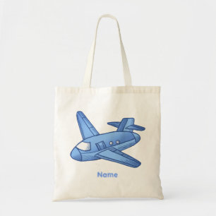 ライトブルー飛行機トートバッグ トートバッグ