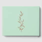 ライトブルー&タンエレガントウェディングゲストブック ゲストブック (裏面)